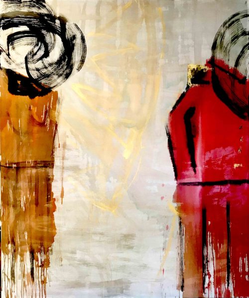 King Edward's Debacle, abstract painting by artist Jim Klein